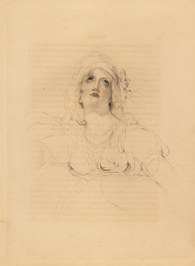 Portret van Lady Emma Hamilton, minnares van Horatio Nelson door Frederick Christian Lewis
