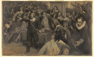 Scène in het Huis van het Parlement, 2 maart 1629