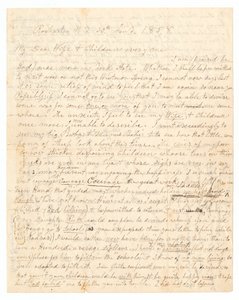 Brief geschreven door John Brown en Frederick Douglass aan de vrouw en kinderen van Brown, 30 januari 1858 door Frederick Douglass