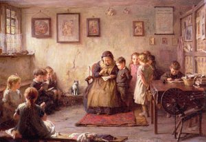 De Dame School door Frederick George Cotman