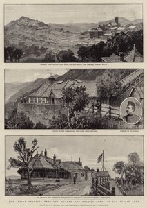 De Indiase Grensproblemen, Murree, het Hoofdkwartier van het Punjab-leger door Frederick George Cotman