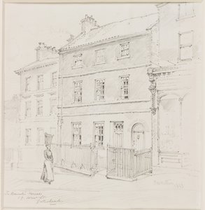 Het Huis van Thomas Bewick, West St., Gateshead door Frederick George Kitton