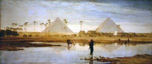 De Voorde naar het Dorp bij de Piramides door Frederick Goodall