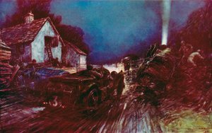 De historische crash bij White House Corner in de 24-uursrace van Le Mans, na deze crash ging een beschadigde Bentley door en won