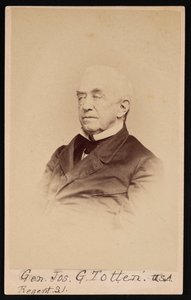 Portret van Gen. Joseph Gilbert Totten 1788-1864, voor 1864 door Frederick Gutekunst