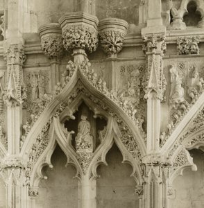 Kathedraal van Ely: Mariakapel, details door Frederick H. Evans
