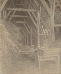 Great Cokkeswell Barn (bij Kelmscott): Interieur door Frederick H. Evans