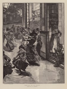 Dansen op een orgel door Frederick Henry Townsend