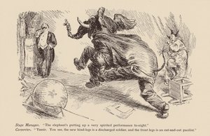 Pantomime olifant door Frederick Henry Townsend
