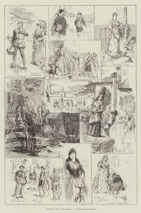 Schetsen van The Armada in Drury-Lane Theatre