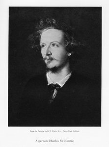 Algernon Charles Swinburne, Engelse dichter, ca. 1867