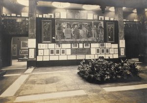 De Edward Burne-Jones Memorial Tentoonstelling in de New Gallery door Frederick Hollyer