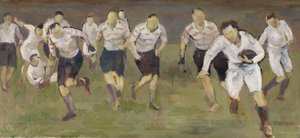 De Uitbraak, c.1929 door Frederick James Porter