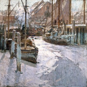 Bevroren schepen door Frederick John Mulhaupt