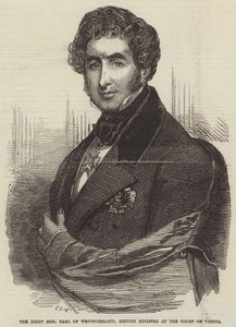 De Zeer Eerwaarde Graaf van Westmoreland, Britse Minister aan het Hof van Wenen door Frederick John Skill