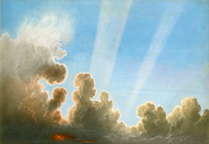 Onweersbui over de Black Country, zonsondergang door Frederick Joseph Butler Lines