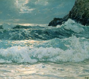 Brekers bij vloed door Frederick Judd Waugh