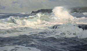 Zuidwestelijke Storm, St. Ives, 1907 door Frederick Judd Waugh