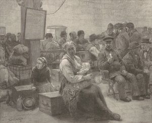 In het land van belofte door Frederick Juengling, after Charles Frederic Ulrich