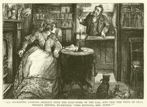 Illustratie voor Martin Chuzzlewit door Frederick L. Bernard