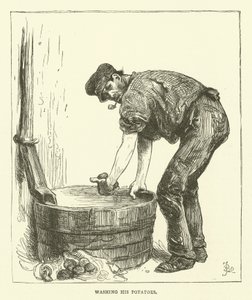 Zijn aardappelen wassen door Frederick L. Bernard