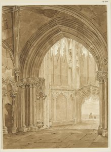 Interieur van de noordelijke portiek van St Mary Redcliffe