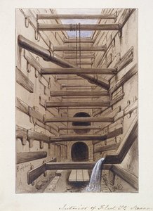 Fleet Street, Londen, 1845 door Frederick Napoleon Shepherd