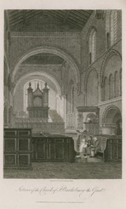 Interieur van de kerk van St. Bartholomew the Great