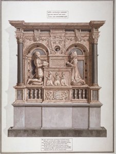 Monument voor Richard Allington in Rolls Chapel, Chancery Lane, City of London, 1800