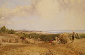 Het Oogstveld, 1846 door Frederick Richard Lee