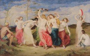 Mercurius onderwijst de nimfen in dans