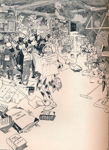 De Eigendomsruimte van een Slimme Cartoonist, ca. 1890 door Frederick Richardson