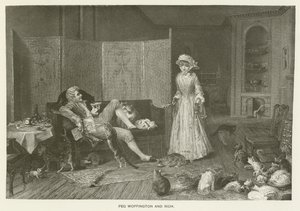 Peg Woffington en Rich door Frederick Smallfield