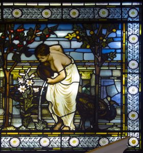 Klassieke Maagden in een Tuin door Frederick Vincent Hart