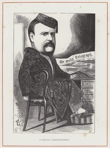 George Augustus Sala door Frederick Waddy