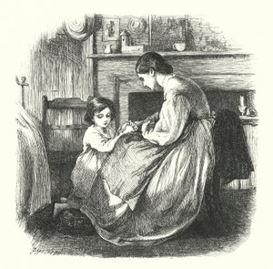 Een Kind in Gebed door Frederick Walker