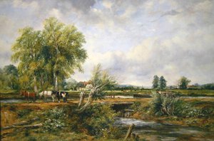 Pastoraal landschap door Frederick Waters Watts