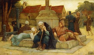 De avondklok luidt de doodsklok van de scheidende dag, 1912 door Frederick William Davis