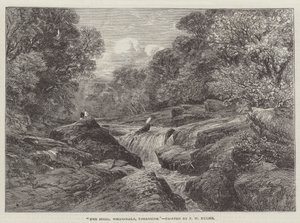 De Strid, Wharfdale, Yorkshire door Frederick William Hulme