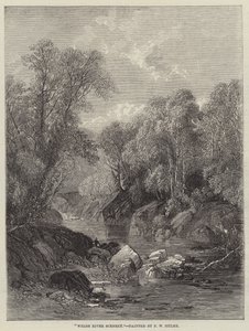 Welsh rivierlandschap door Frederick William Hulme