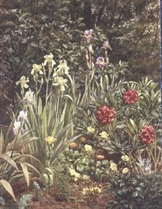 Een hoek van de tuin door Frederick William Jackson