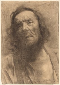Hoofd van een man, 1884 door Frederick William MacMonnies