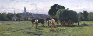 Het Hooien door Frederick William Newton Whitehead