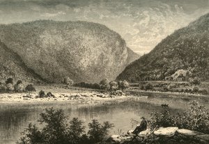 Delaware Water-Gap, 1872 door Frederick William Quartley