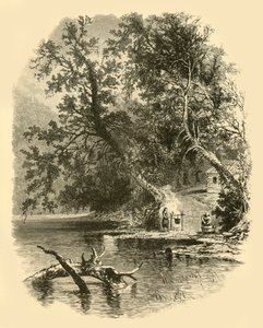 Noordtak van de Susquehanna bij Hunlocks, 1874 door Frederick William Quartley