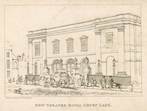 Nieuw Theatre Royal, Drury Lane, Londen door Frederick Wilton Litchfield Stockdale