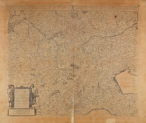 Centraal-Noord-Europa en Noord-Italië, kaart door Frederik de Wit, Amsterdam, kopergravure door Frederick de Wit