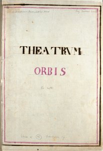 Omslagpagina van de atlas Theatrum Orbis door Frederick de Wit