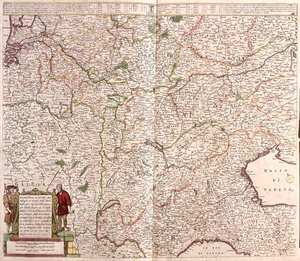 Oost-Frankrijk, België, Zwitserland, West-Duitsland, Noord-Italië door Frederick de Wit