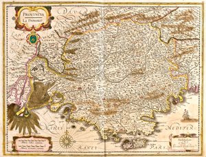 Kaart van Provence (Frankrijk) door Frederick de Wit